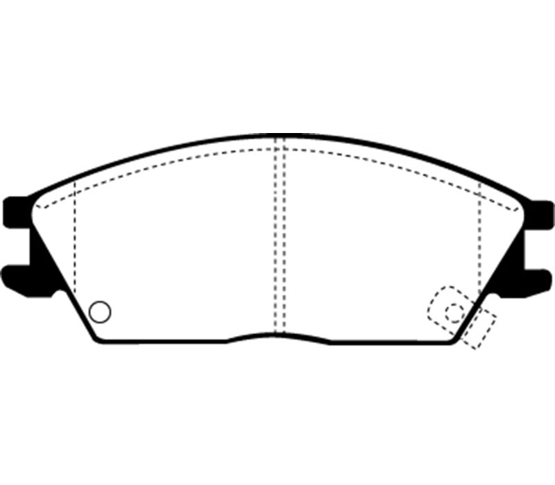 EBC ud497 | 95-99 Hyundai Accent Ultimax2 Front Brake Pads; 1995-1999