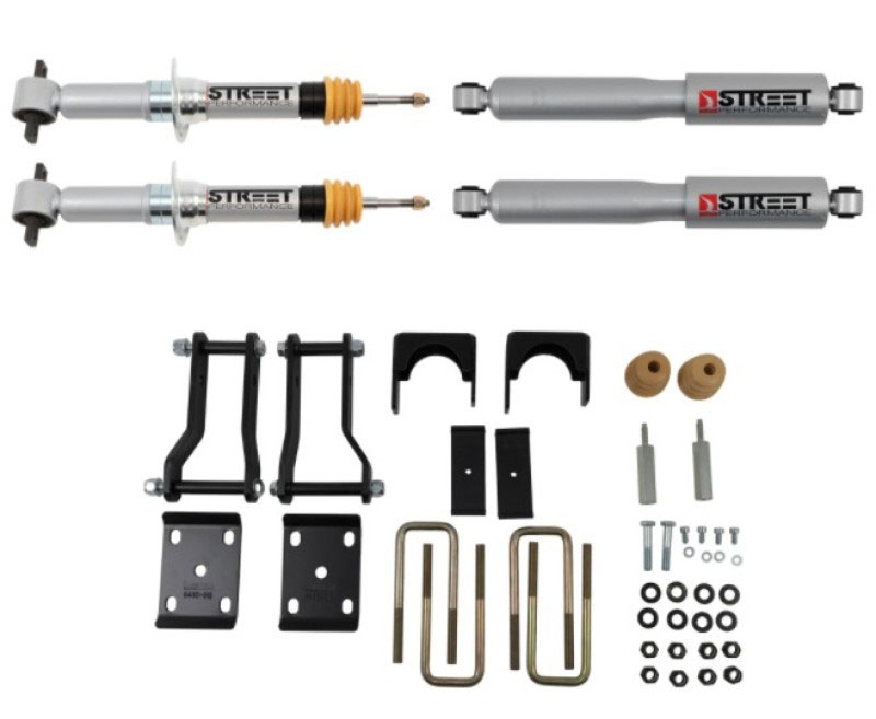 Belltech 1044sp | LOWERING Kit 2019+ Ford Ranger 2WD 2in Front/4in Rear; 2019-2022