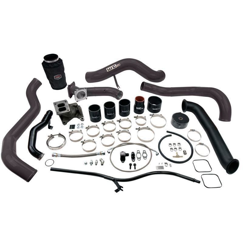 Wehrli wcf100478-sy | 01-04 Chevrolet 6.6L LB7 Duramax S300 Turbo Install Kit (No Turbo) - Shocker Yellow; 2001-2004