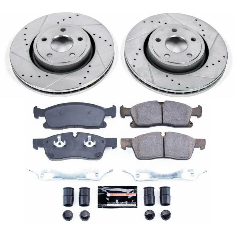 PowerStop k6536 | Power Stop 13-16 Dodge Durango Front Z23 Evolution Sport Brake Kit; 2013-2016