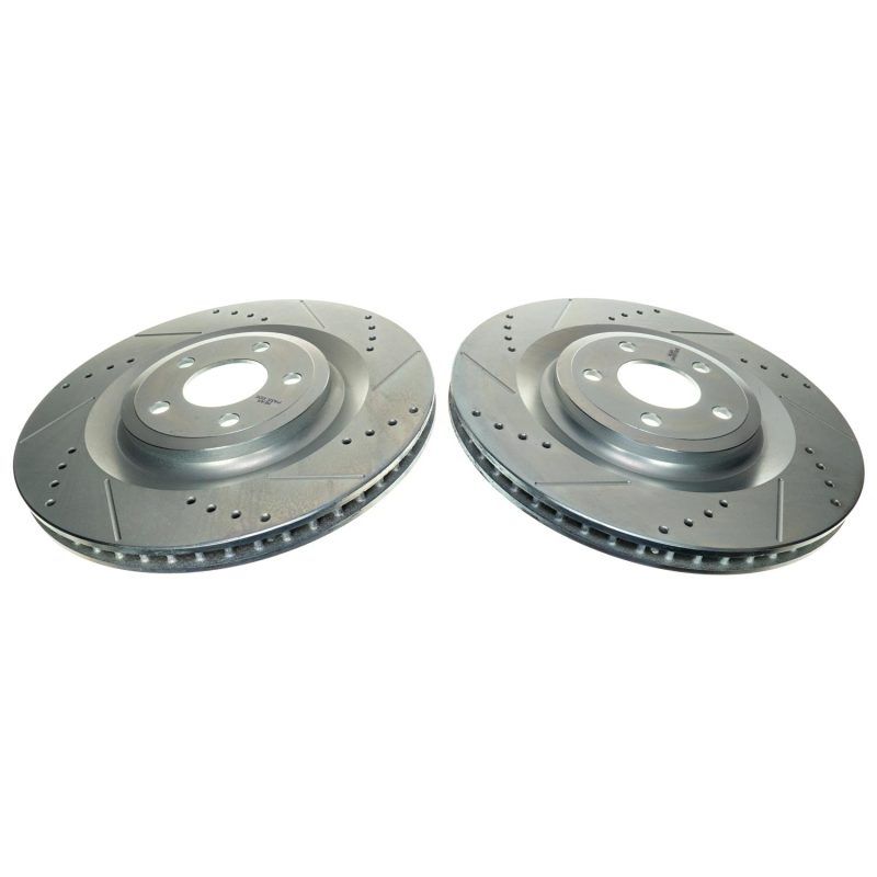 PowerStop ar85205xpr | Power Stop 20-22 Lincoln Aviator Rear Drilled & Slotted Rotor (Pair)