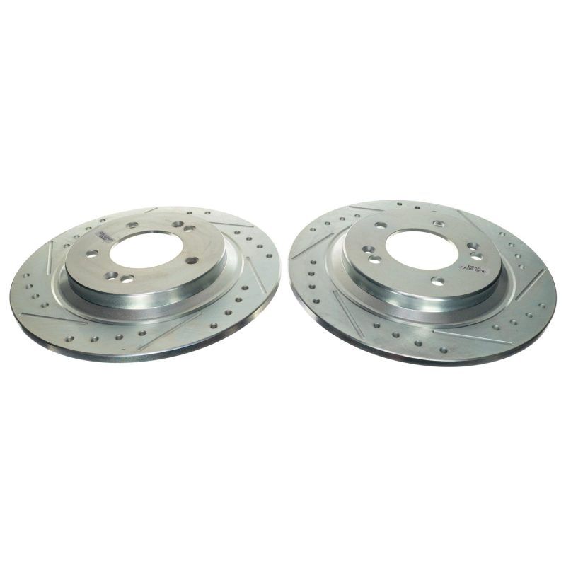 PowerStop jbr1909xpr | Power Stop 21-22 Kia K5 Rear Drilled & Slotted Rotor (Pair); 2021-2022