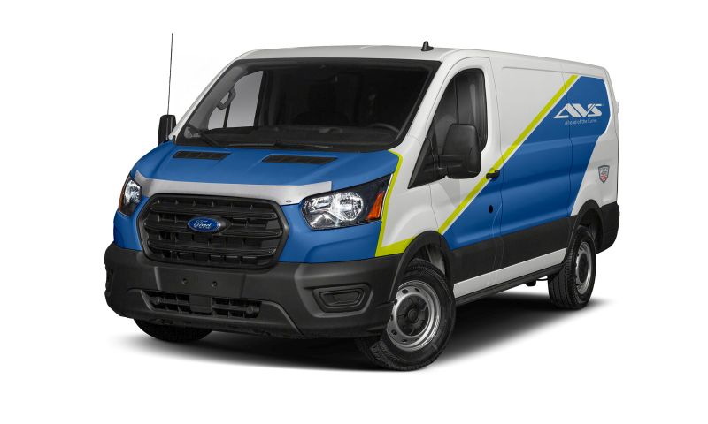 AVS 622157 | 20.5-22 Ford Transit Aeroskin Low Profile Hood Shield - Chrome; 2020-2022