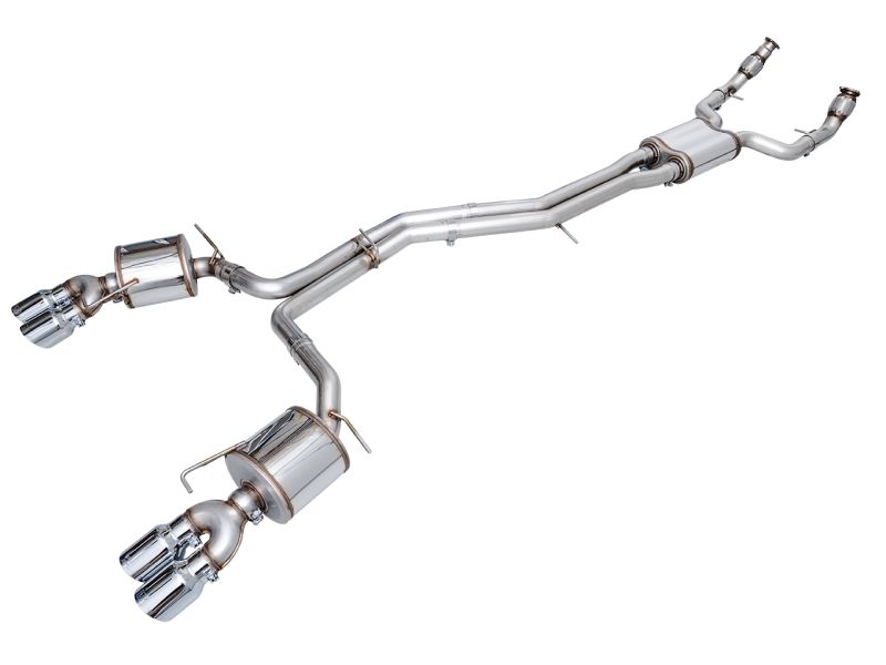 AWE Tuning 301542103 | 19-23 Audi C8 S6/S7 2.9T V6 AWD Touring Edition Exhaust - Chrome Silver Tips; 2019-2023