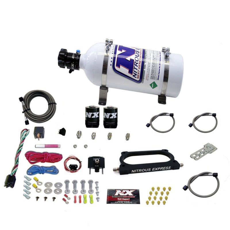 Nitrous Express 20949-05 | 07-14 Ford Mustang GT500 Nitrous Plate Kit (50-250HP) w/5lb Bottle; 2007-2014