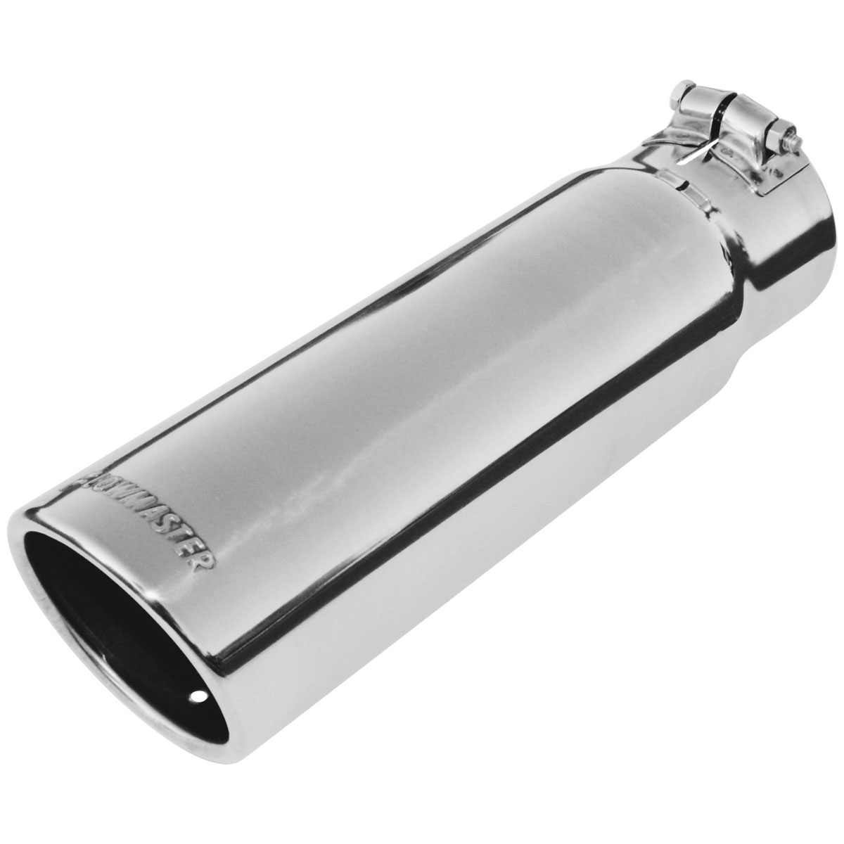 Flowmaster 15363 | Exhaust Tip - 3.50 in. Rolled Angle Polished SS Fits 3.00 in. Tubing - clamp on