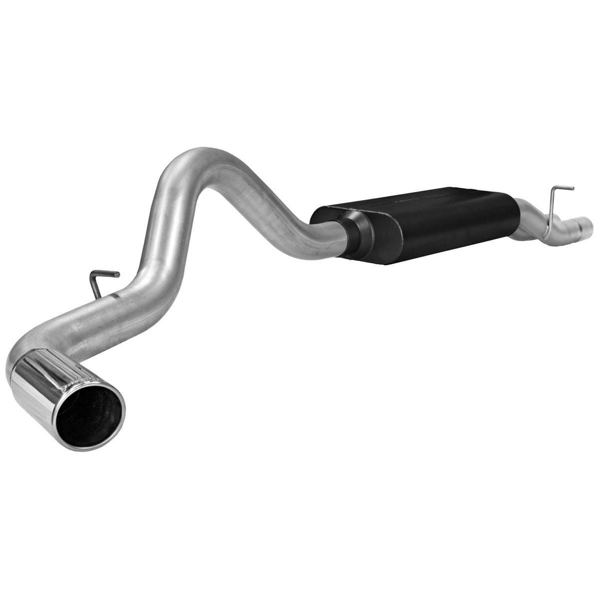 Flowmaster 17328 | American Thunder Exhaust System Sierra Silverado 2500HD EC CC 6.0L 8.1L Single Side Exit; 2001-2004