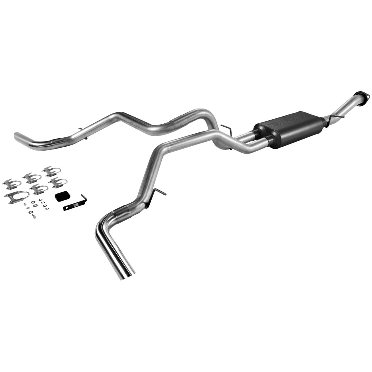 Flowmaster 17368 | / GMC Tahoe / Yukon 4.8L / 5.3L American Thunder Exhaust System, Dual Out Side; 2000-2003