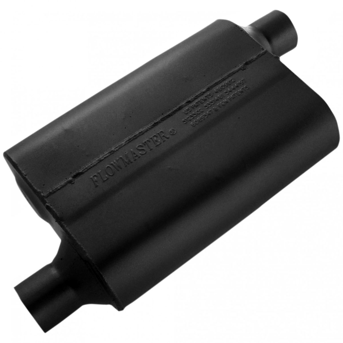 Flowmaster 42443 | Muffler Delta 40 Series 2.25 Offset IN / 2.25 Offset OUT - Aggressive Sound