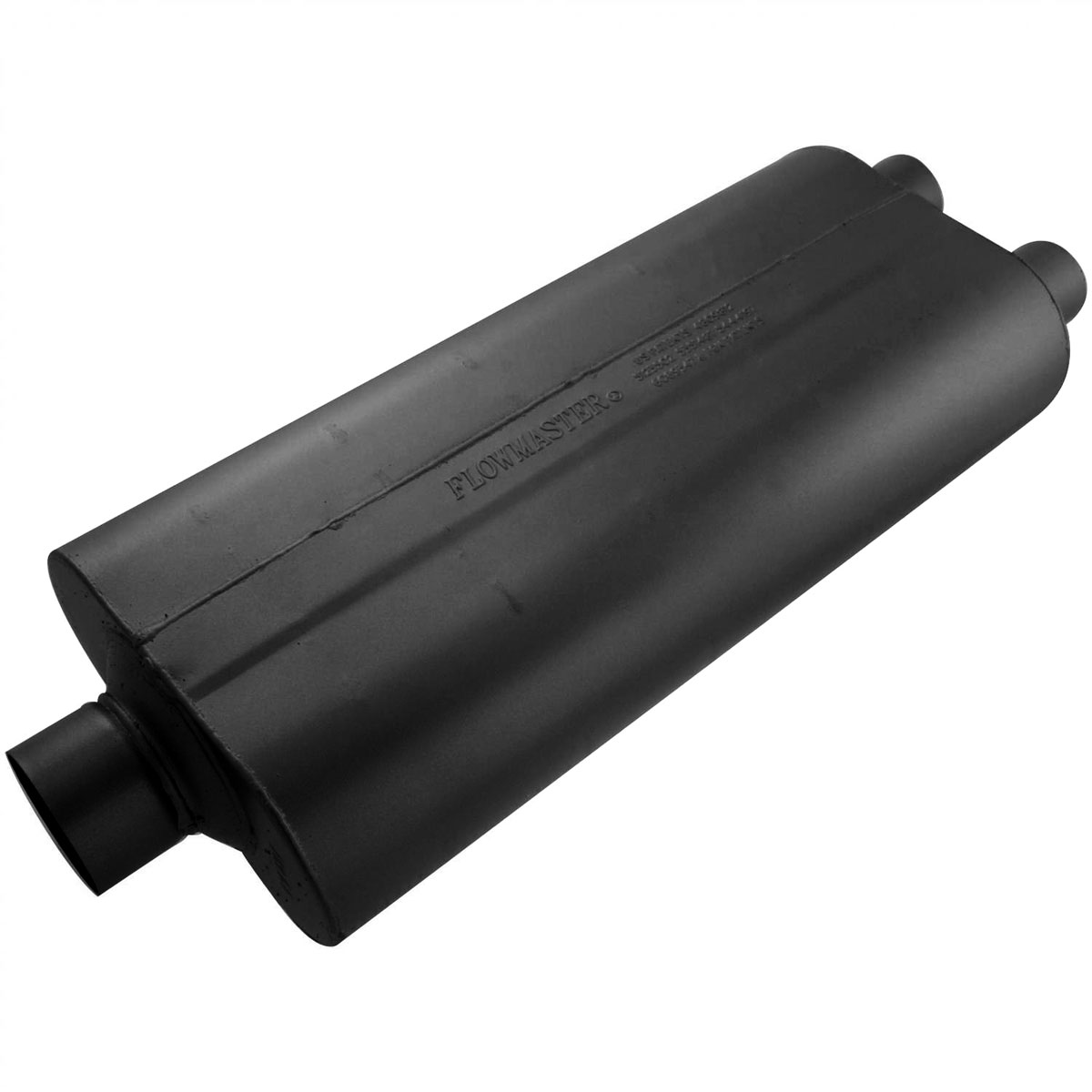 Flowmaster 530722 | 70 Series Muffler - 3.00 Center In / 2.25 Dual Out - Mild Sound