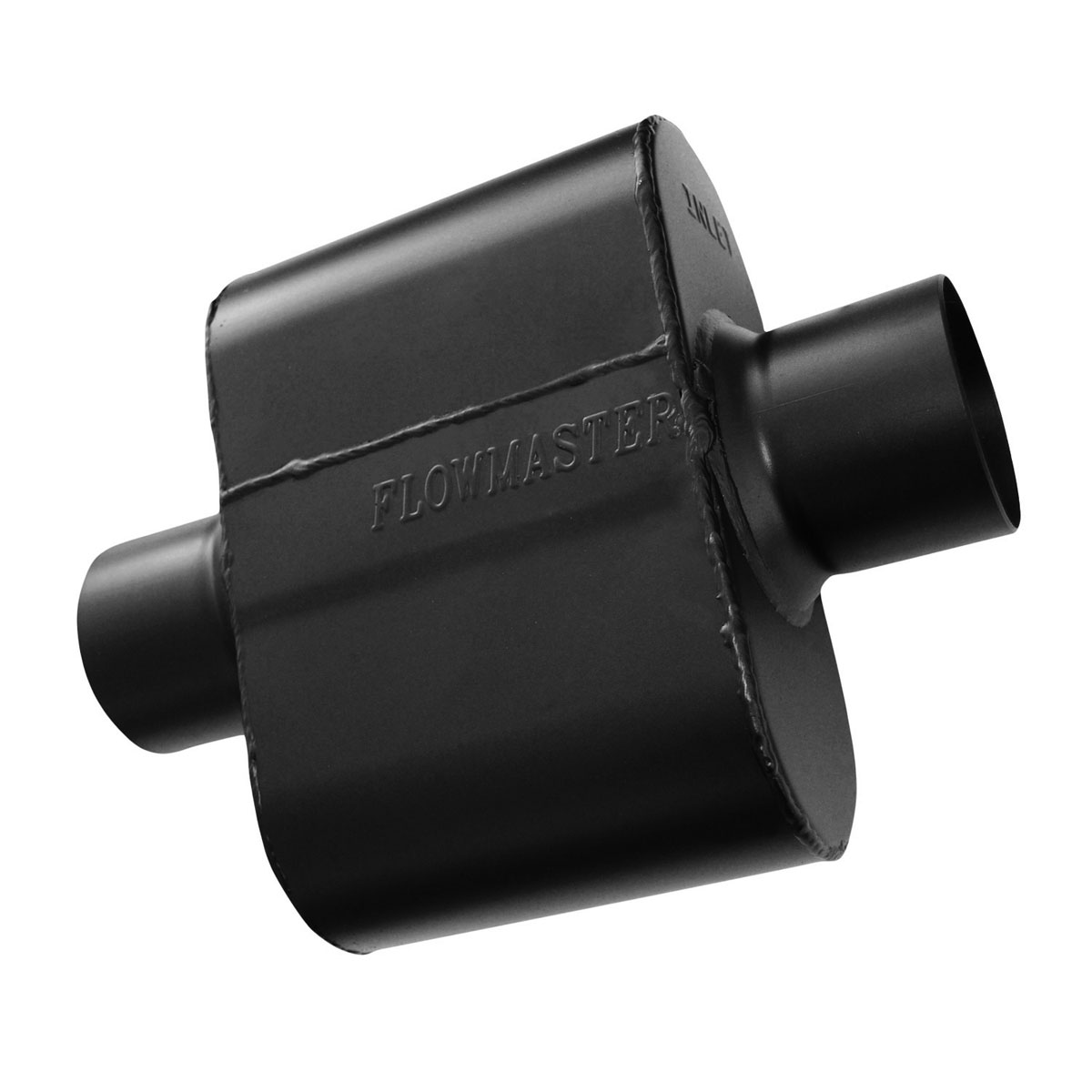 Flowmaster 842515 | Super 10 Muffler 409S - 2.50 Center In / 2.50 Center Out - Aggressive Sound