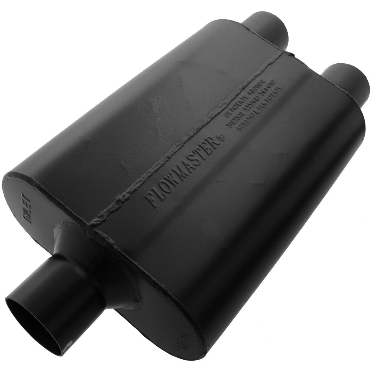 Flowmaster 9425472 | Super 44 Muffler - 2.50 Center In / 2.50 Dual Out - Aggressive Sound