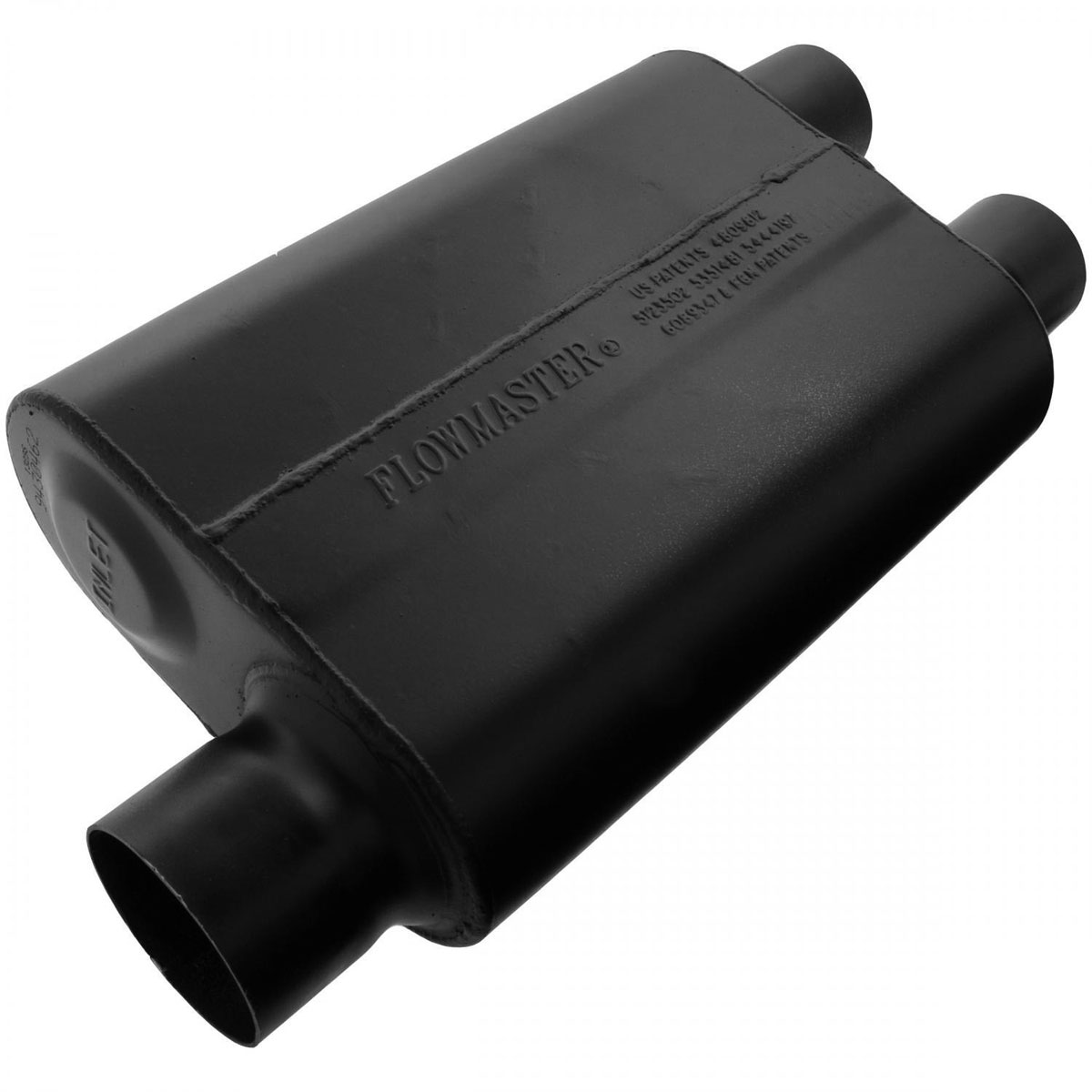 Flowmaster 9430462 | Super 44 Muffler - 3.00 Offset In / 2.50 Dual Out - Aggressive Sound