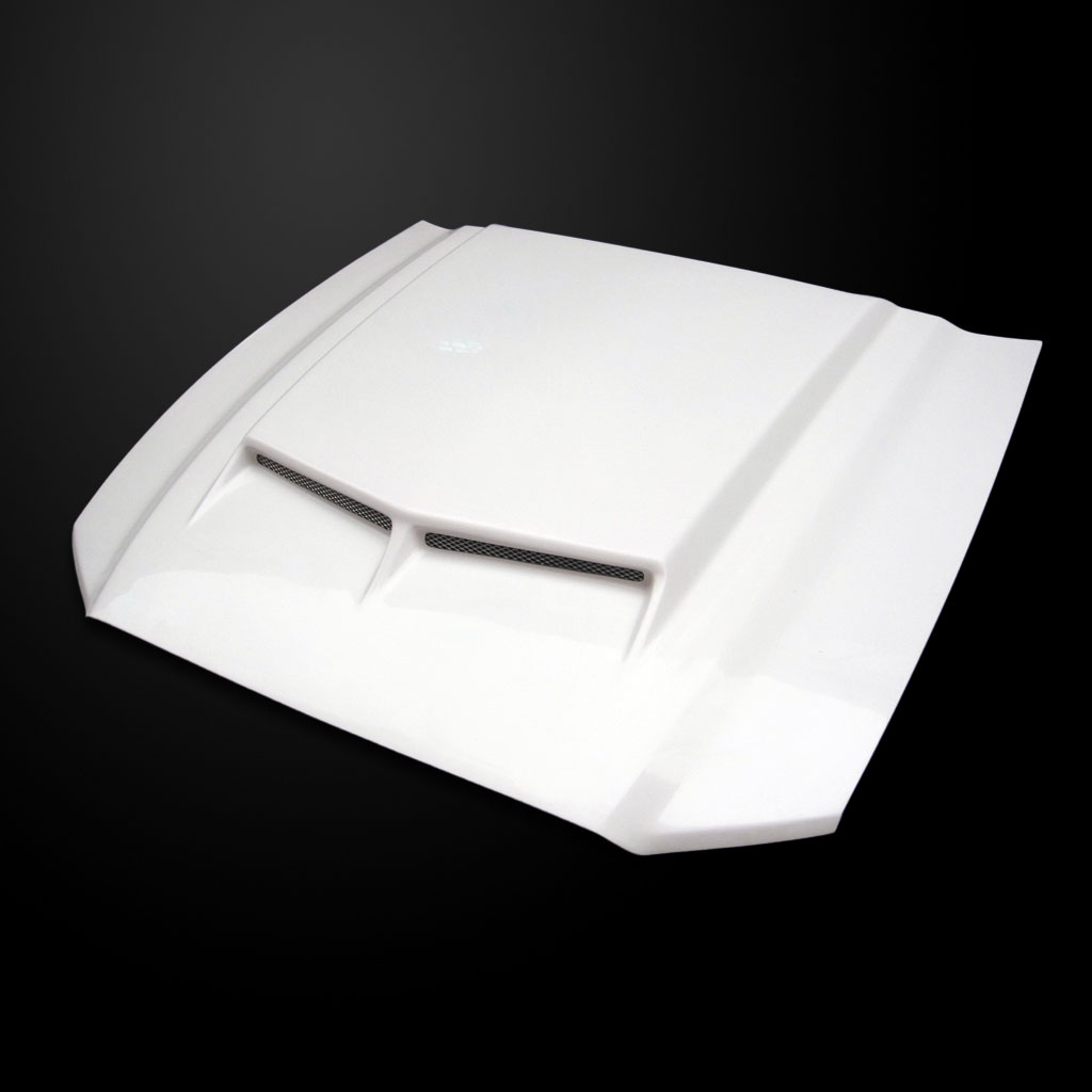 Amerihood FM13AHTCFHW | Ford Mustang Type-C Style Functional Ram Air Hood; 2013-2014