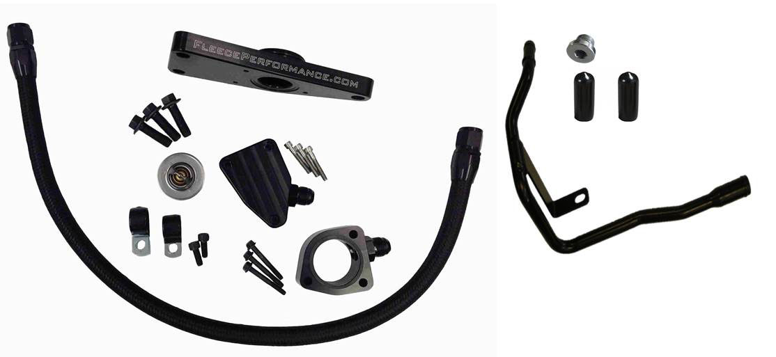 Fleece Performance fpe-clntbyps-cummins-0607 | 04.5-07 Dodge 5.9L Cummins Coolant Bypass Kit (06-07 Auto Trans); 2004-2007