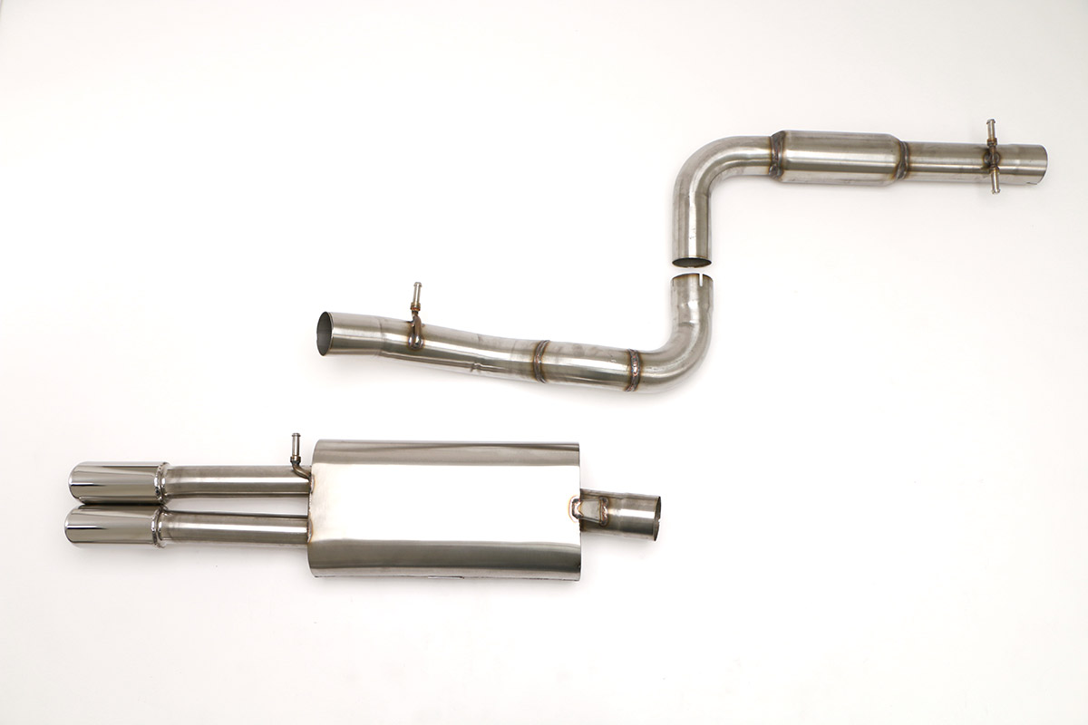 B&B Billy Boat Exhaust FPIM-0210 | Billy Boat B&B Volkswagen Jetta / GLI - MK4 Jetta Catback 3" w/Twin Tips; 2003-2005