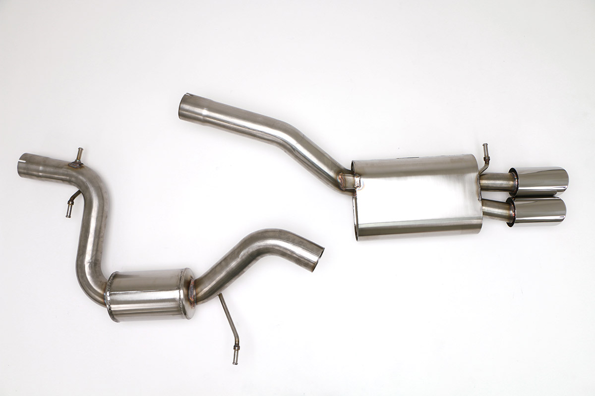 B&B Billy Boat Exhaust FPIM-0226 | Billy Boat B&B VW MK6 GLI 2.0T Catback Dual Round Tips; 2010-2014