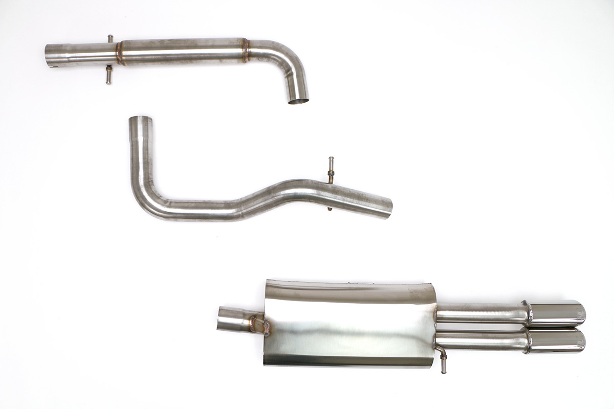 B&B Billy Boat Exhaust FPIM-0275 | Billy Boat B&B Volkswagen Jetta / GLI - MK4 Jetta Catback 2.5" w/Twin Tips; 2003-2005