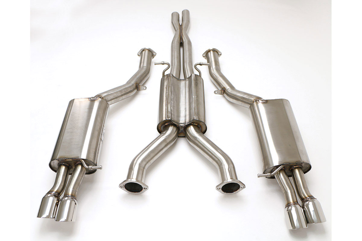 B&B Billy Boat Exhaust FPIM-0580 | Billy Boat B&B Audi RS6 - RS6 Catback Dual (Round Tips); 2004-2007