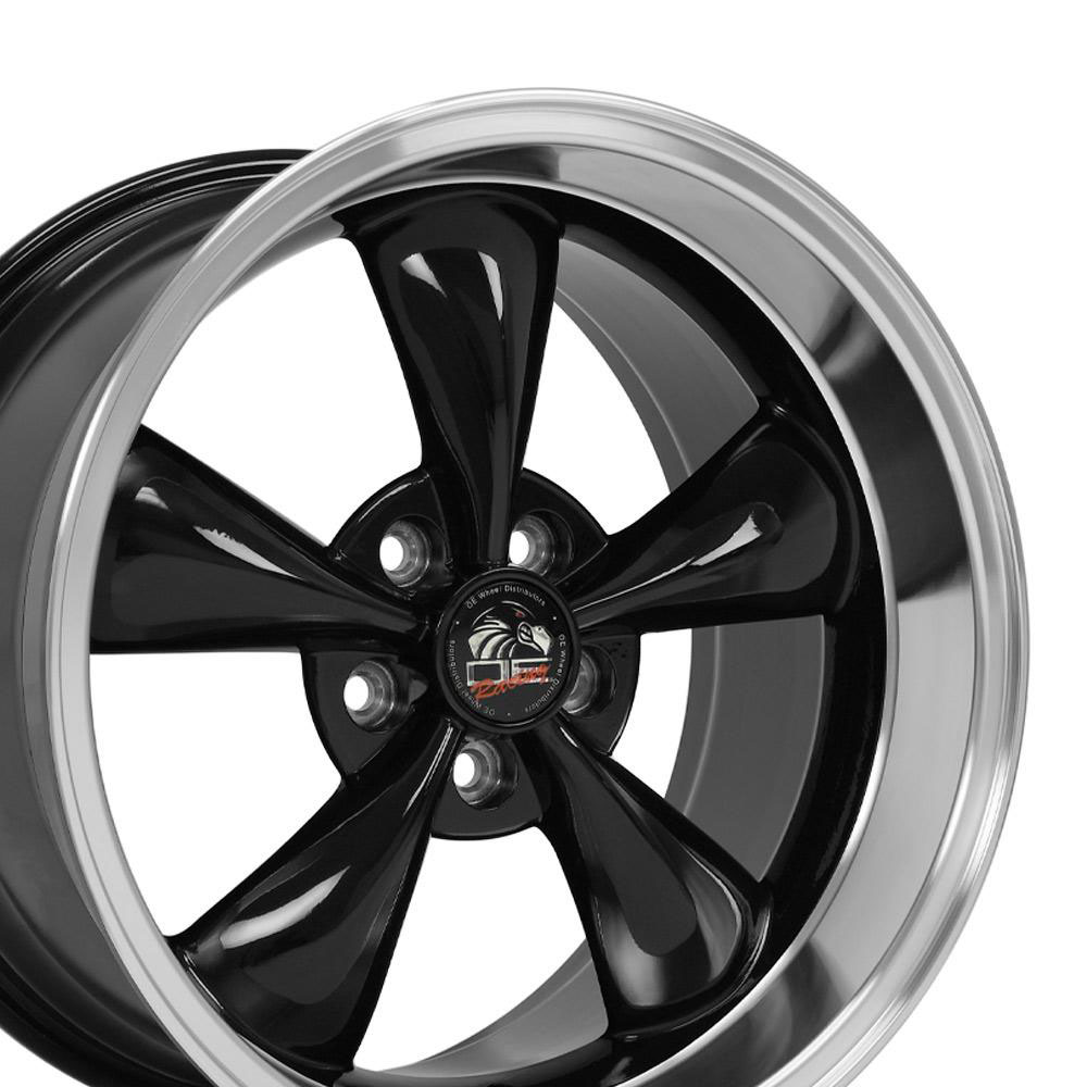 OE Wheels fr01-18100-5450-22bm | 18 Replica Wheel FR01 Mustang Bullitt Rim 18x10 Black Wheel Ford Mustang (rear only) 1994-2004; 1994-2004