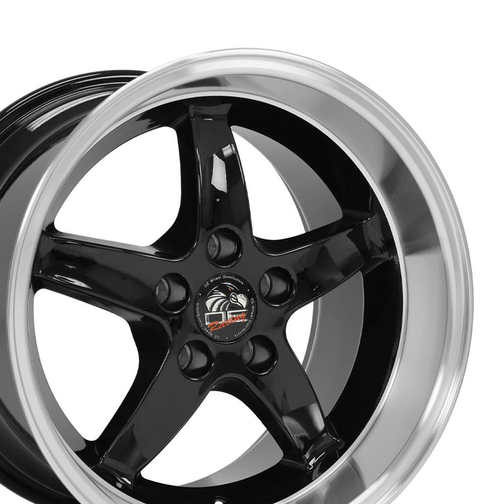 OE Wheels fr04b-d17105-5450-27bm | 17 Replica Wheel FR04 Mustang Cobra Rim 17x10.5 Black Wheel Ford Mustang (rear only) 1994-2004; 1994-2004