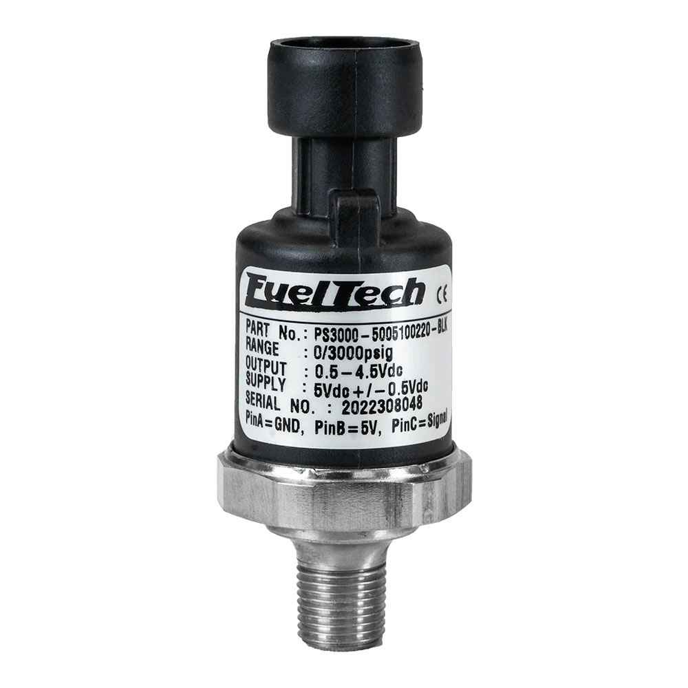 Fueltech Usa 5005100020blk | FUELTECH USA 0-150 PSI Pressure Series (Black Series))