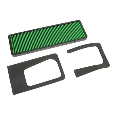 Vararam GF7041 | VaraRam Green High Performance Replacement Air Filter for Corvette C6 SC VR-SC1, VR-SC1R; 2005-2013