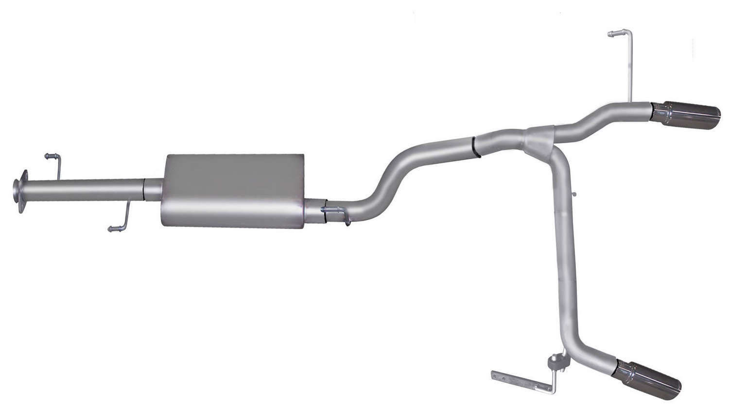 Gibson 18808 | 07-14 Toyota FJ Cruiser Base 4.0L 2.5in Cat-Back Dual Split Exhaust - Aluminized; 2007-2014