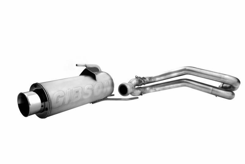 Gibson 98001 | 08-12 Polaris Ranger RZR 800 Base Single Exhaust - Stainless; 2008-2012