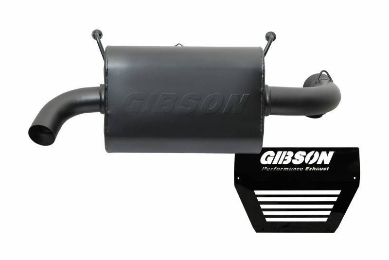 Gibson 98020 | 15-17 Polaris RZR XP 1000 EPS Base 2.25in Single Exhaust - Black Ceramic; 2015-2017