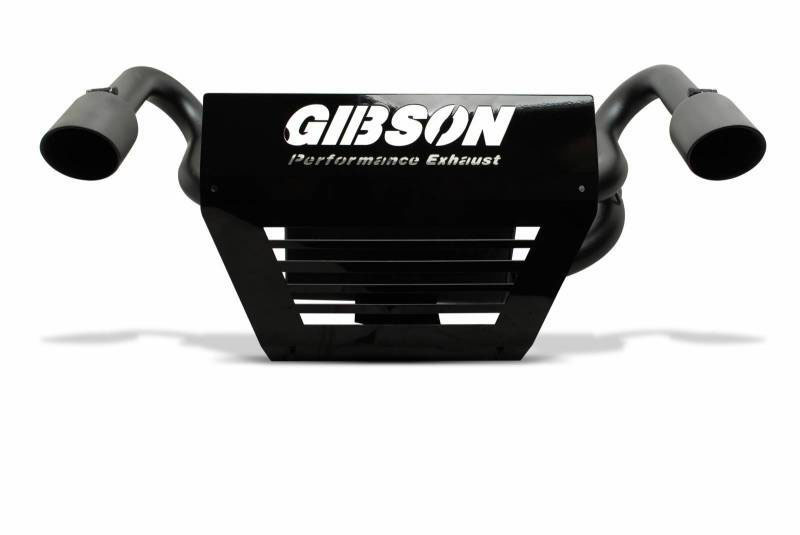 Gibson 98026 | 16-18 Polaris RZR XP Turbo EPS Base 2.25in Dual Exhaust - Black Ceramic; 2016-2018