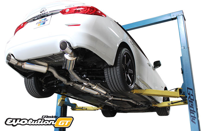 GReddy 10128306 | 16+ Infiniti Q50 Evolution (RWD ONLY) GT Cat-Back Exhaust; 2016-2020