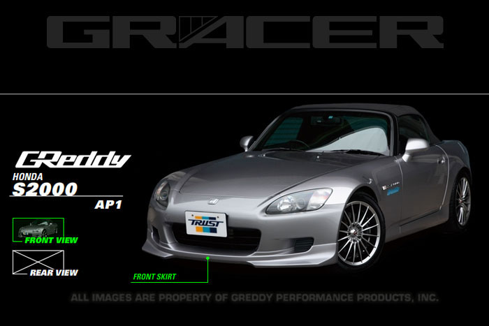 GReddy 17050081 | 00-03 Honda S2000 Urethane Front Lip Spoiler ** Must ask/call to order**; 2000-2003