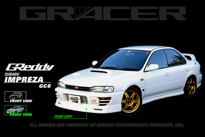 GReddy 17060022 | 98-01 Subaru Impreza 2.5 RS Hard Urethane Front Lip Spoiler ** Must ask/call to order**; 1998-2001