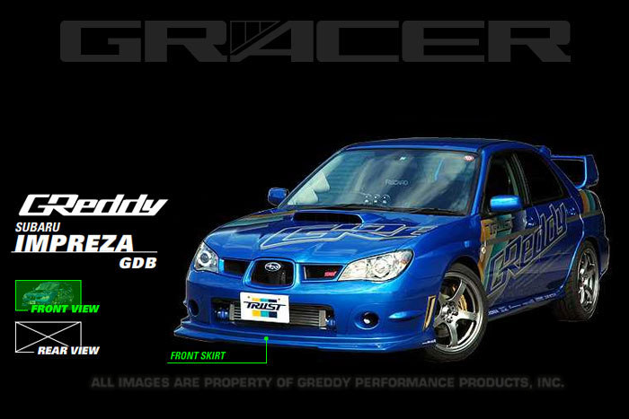 GReddy 17060053 | 06-07 WRX & STi Front Lip Spoiler FRP ** Must ask/call to order**; 2006-2007