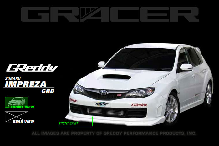 GReddy 17060054 | 08+ WRX & STi Front Lip Spoiler ** Must ask/call to order**; 2008-2014