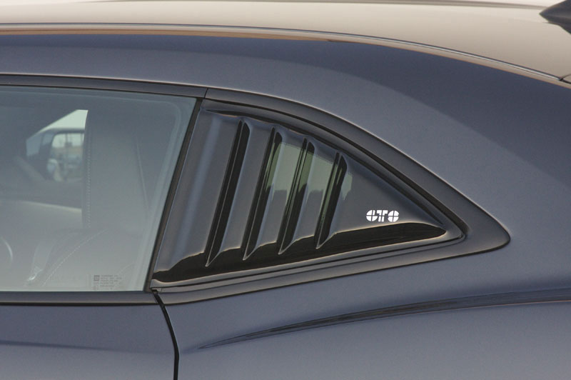 GT Styling GT4172S | Camaro Quarter Window Louvers (pair); 2010-2015