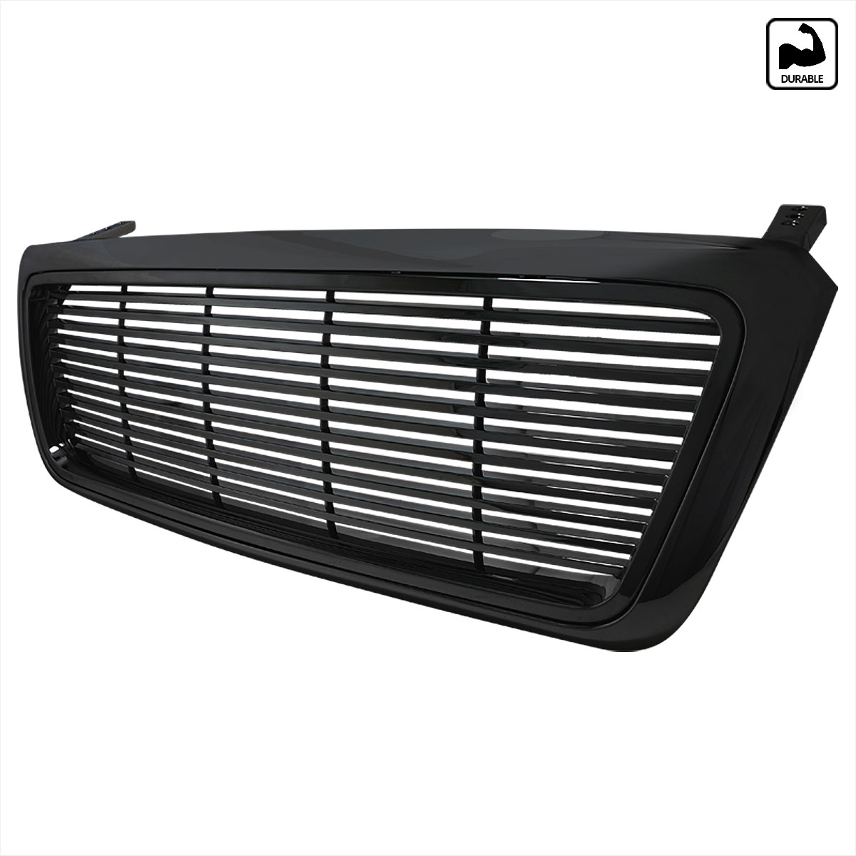 Spec-D Tuning hbg-f150041pcbk-gg | SPEC-D Tuning Ford F150 Abs Grill Black; 2004-2008