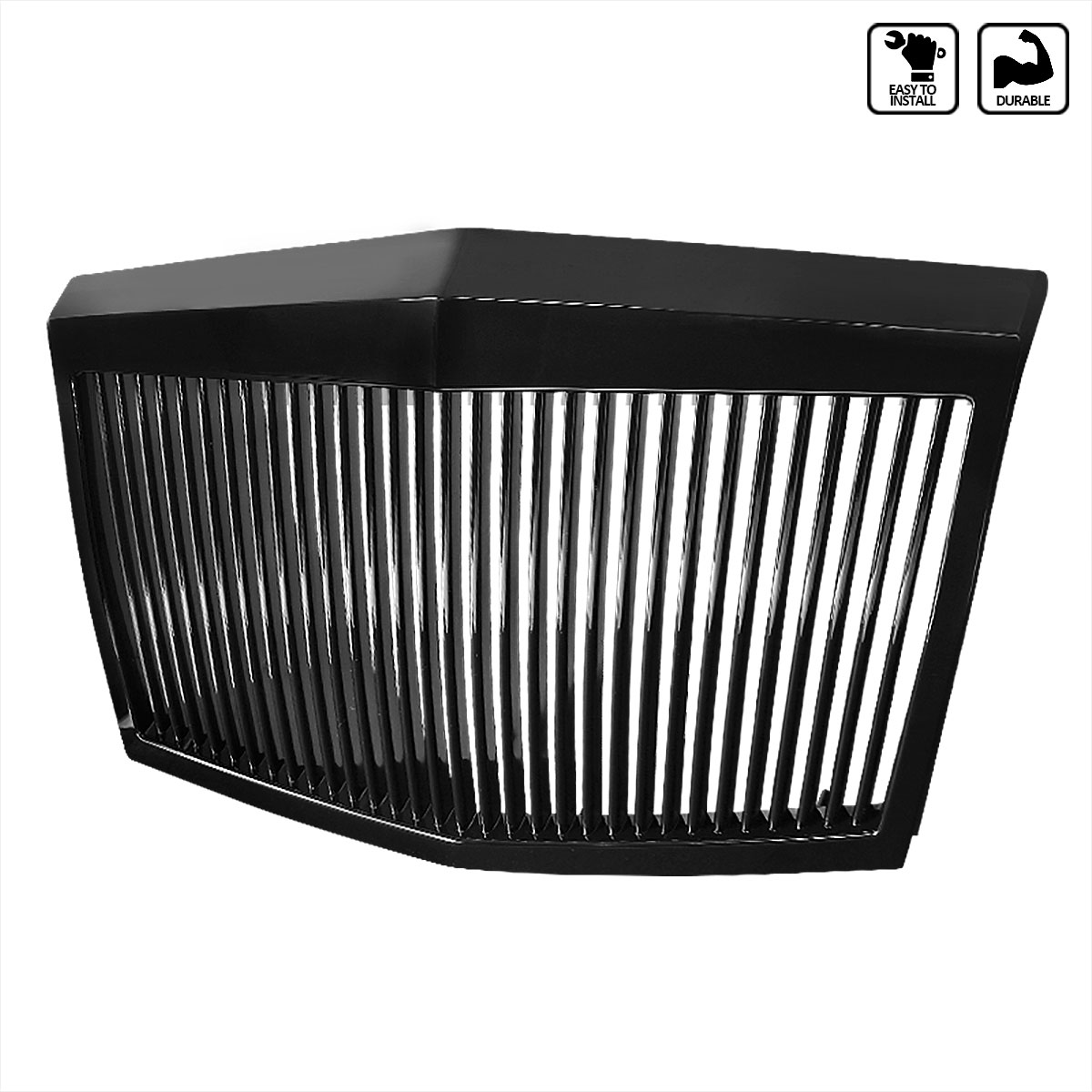 Spec-D Tuning hg-300c05jm-phn | SPEC-D Tuning Chrysler 300C Gloss Black Vertical Grille; 2005-2010