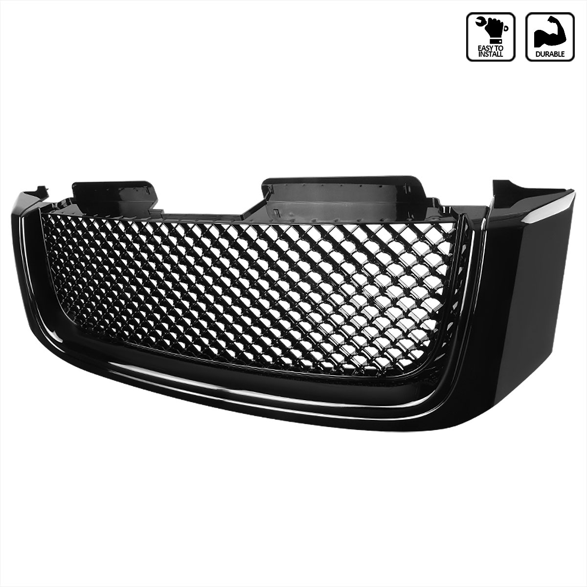 Spec-D Tuning hg-evy02jm | SPEC-D Tuning GMC Envoy Front Grille Black Bentley Style; 2002-2007