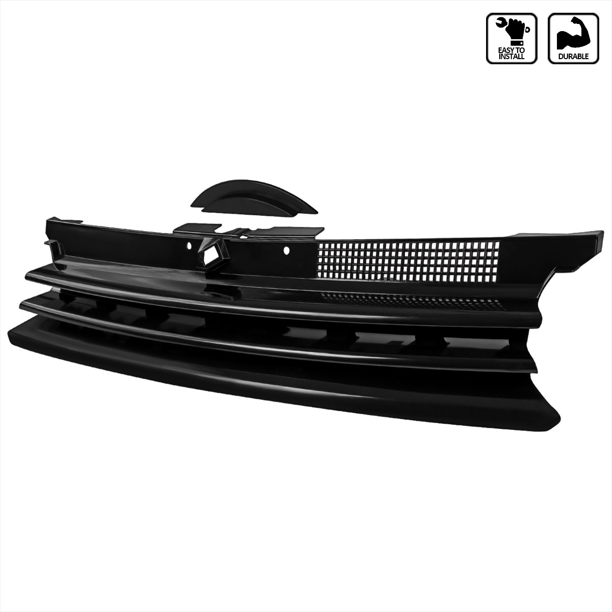 Spec-D Tuning hg-glf99bbht | SPEC-D Tuning Volkswagen Golf Black Grille; 1999-2004