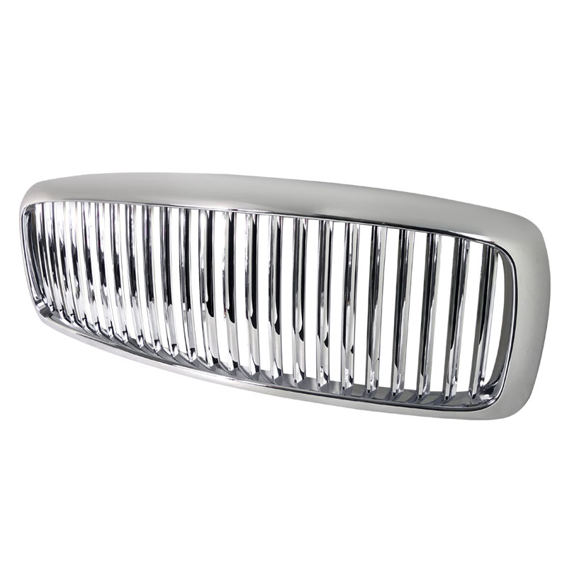 Spec-D Tuning HG-RAM02CVT | Spec-D Dodge Ram Vertical Grille - Chrome; 2002-2005