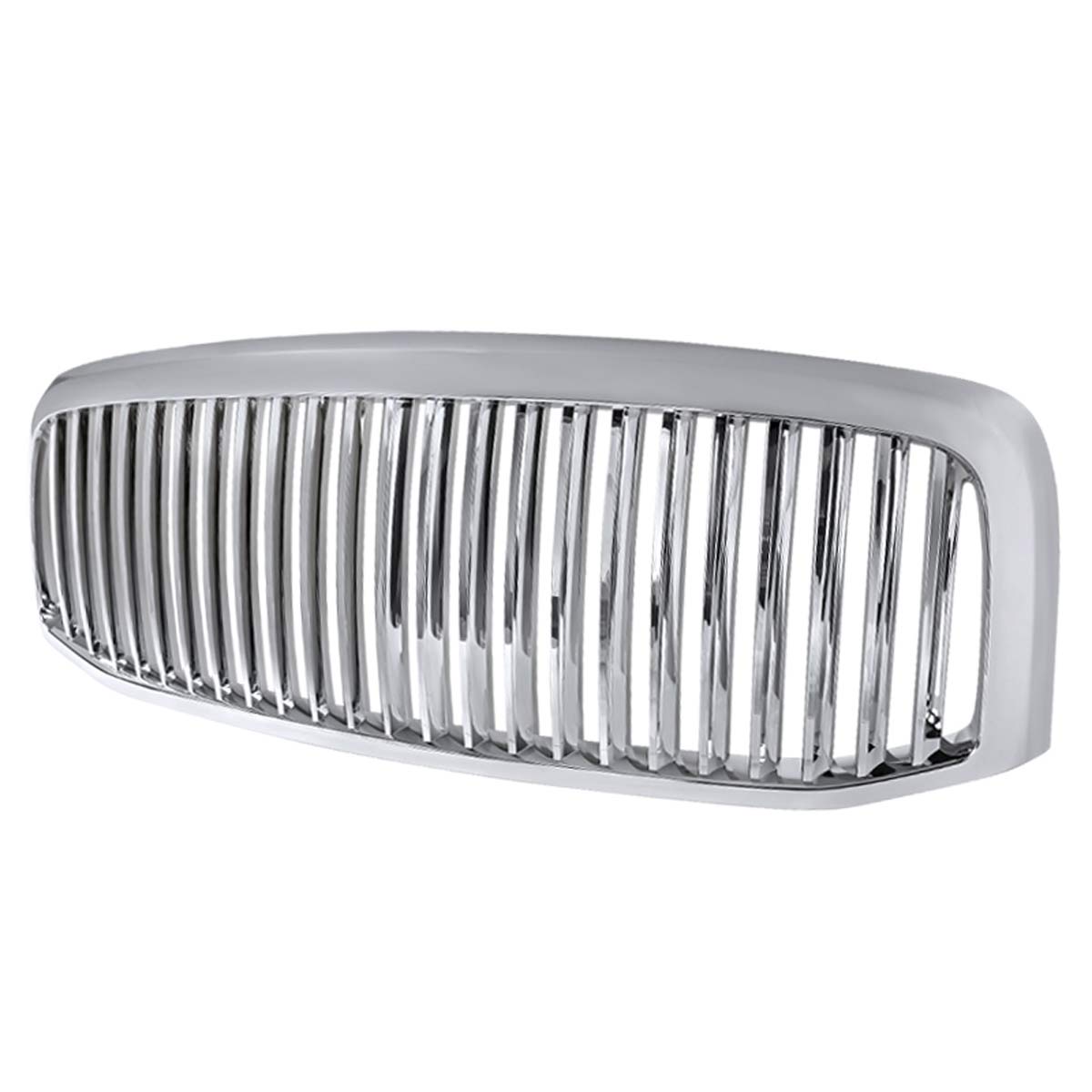 Spec-D Tuning HG-RAM06CVT | Spec-D Dodge Ram Vertical Grille Chrome; 2006-2007