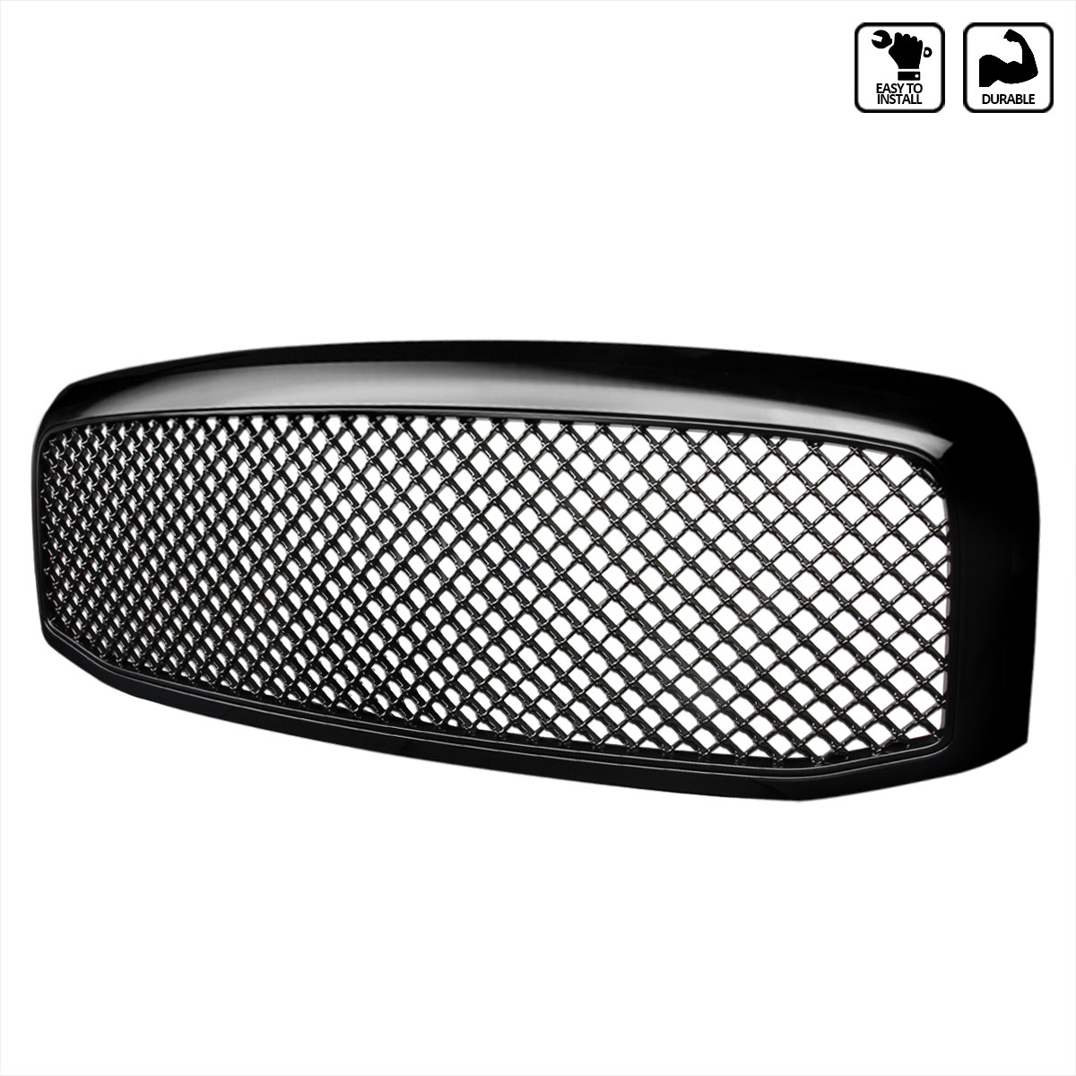 Spec-D Tuning hg-ram06jm | SPEC-D Tuning Dodge Ram Black Mesh Grille; 2006-2008