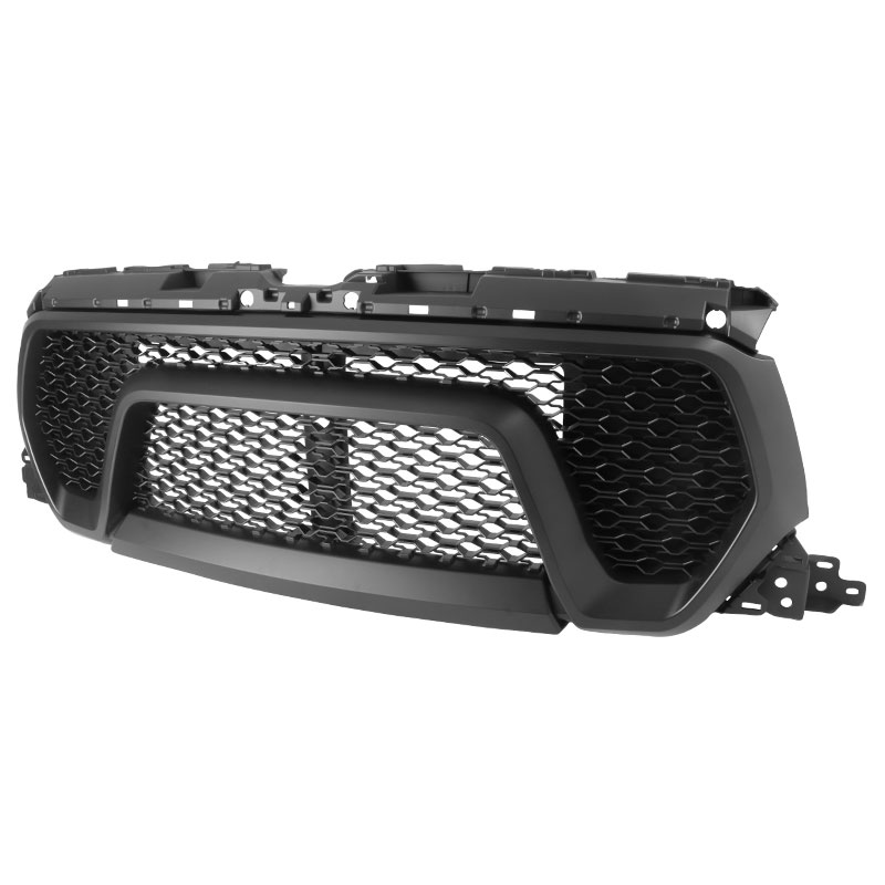 Spec-D Tuning hg-ram1915bb-rb-gl | SPEC-D Tuning Dodge Ram 1500 - Rebel Style - Mate Black Grille; 2019-2022