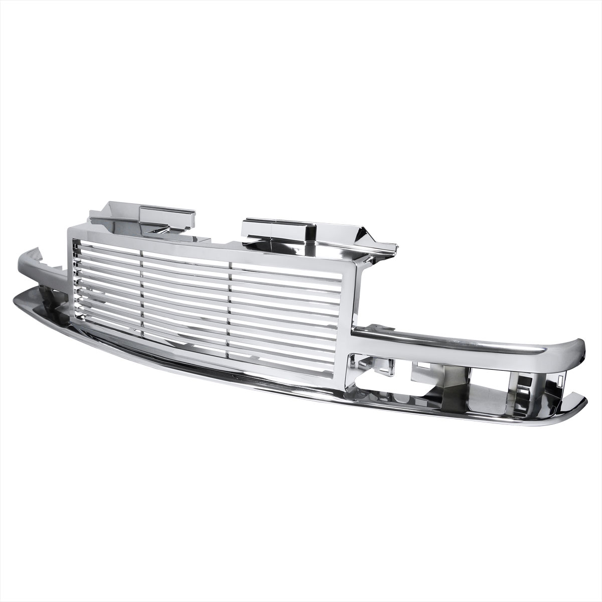 Spec-D Tuning HG-S1098C | Spec-D S10 1pc Front Grill - Chrome; 1998-2002