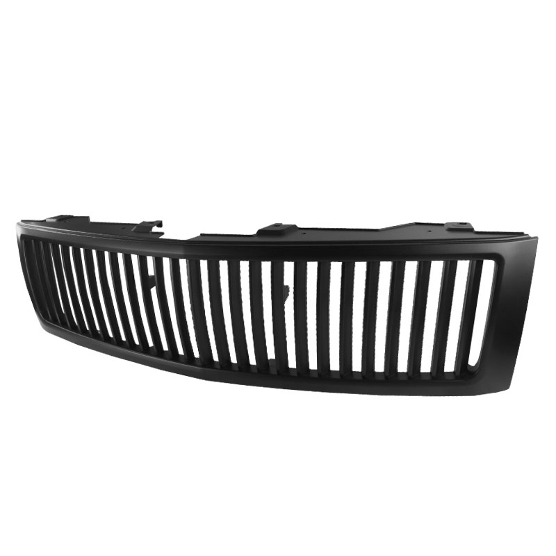 Spec-D Tuning hg-siv07bbvt | SPEC-D Tuning Chevrolet Silverado Matte Black Vertical Grille; 2007-2013