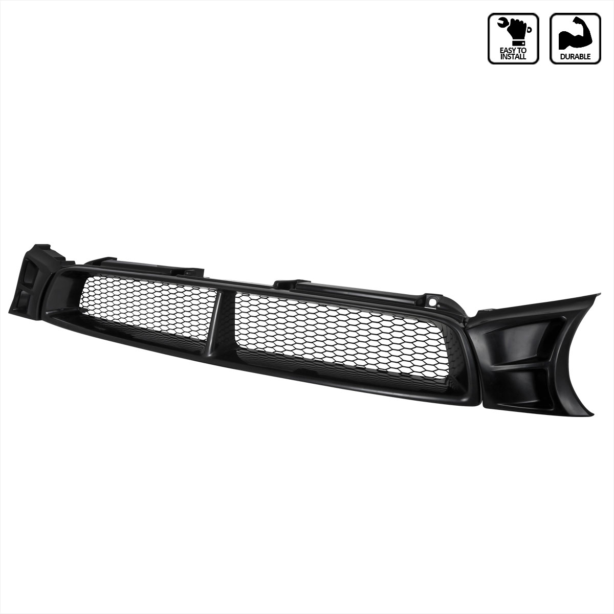 Spec-D Tuning hg-wrx02jm | SPEC-D Tuning Subaru Impreza WRX Front Grill Black; 2002-2003