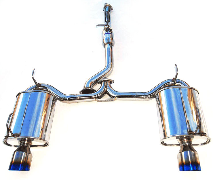 Invidia HS00HS1G2T | S2000 Q300 Single Layer Titanium Tips Tip Cat-Back Exhaust System; 2000-2009