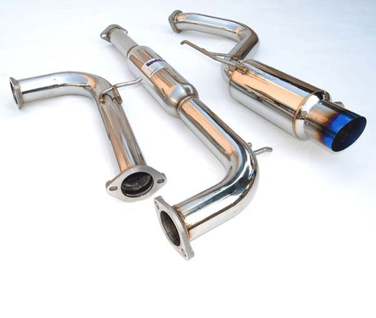 Invidia HS00ME1GTT | Eclipse V6 N1 Single Layer Titanium Tip Cat-Back Exhaust System; 2000-2005